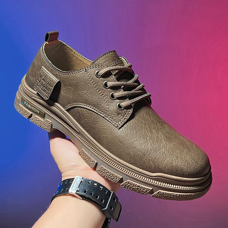 Autumn new low-top British Martin boots 22 years casual leather shoes black formal business leather shoes