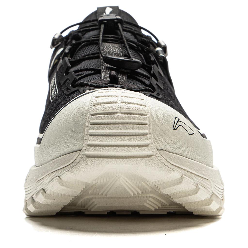 Li Ning CF Wandern Pro Mode Bequem Langlebig Wasserdicht Atmungsaktiv Niedrig Geschnittene Wanderschuhe Unisex Wanderschuhe Schwarz Weiß AHTU017-10