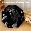 Portable Auto Folding Umbrella,Arctic Monkeys 8 Rib Waterproof Umbrella For Camping Commute