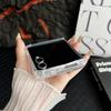 For Samsung Galaxy Z Flip7 5G Case Clear Acrylic Back Phone Cover Magnetic Case