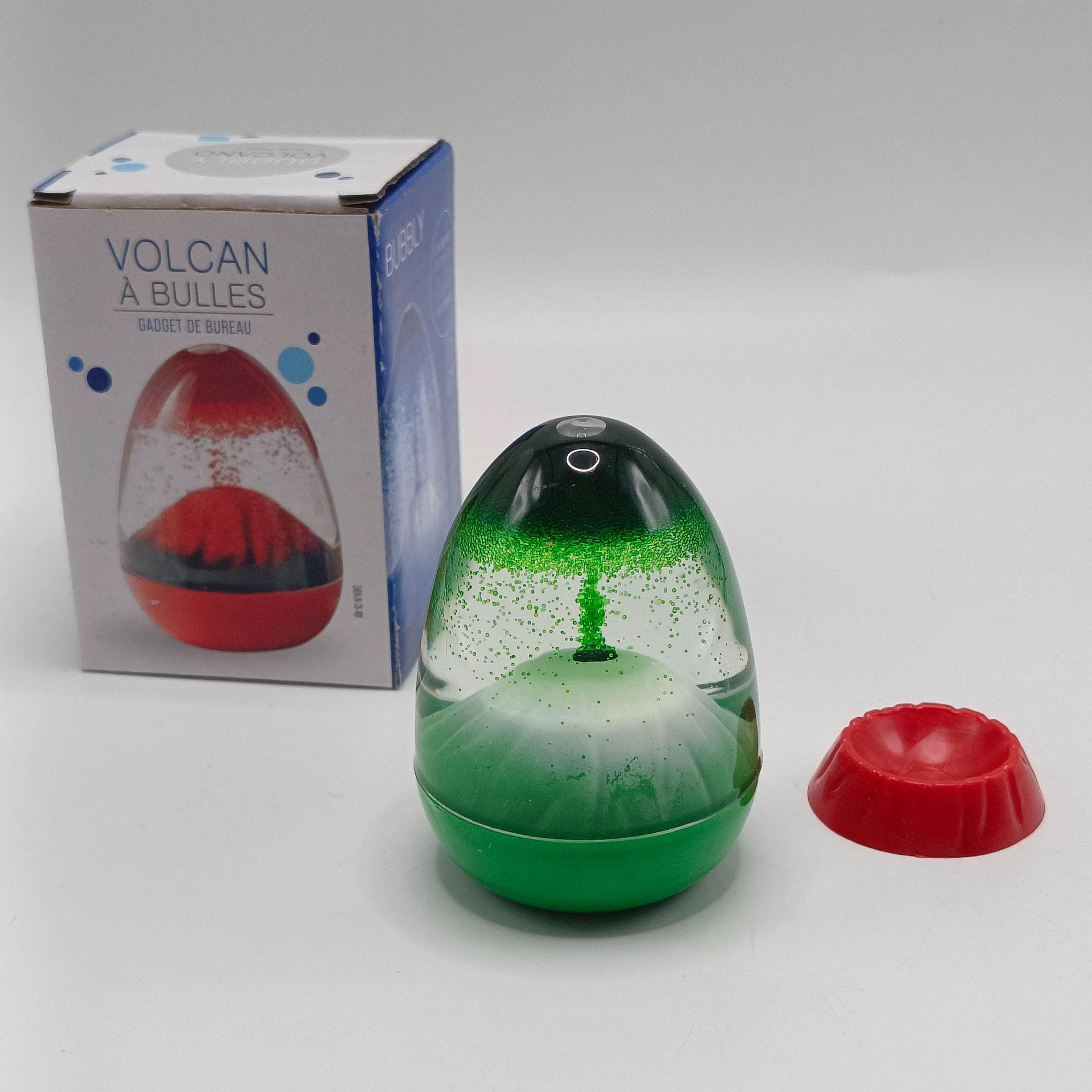 

Volcanic Eruption Eggshell Oil Drip Ornament with Base - Hourglass Home Decor Gift зелений/пісочний