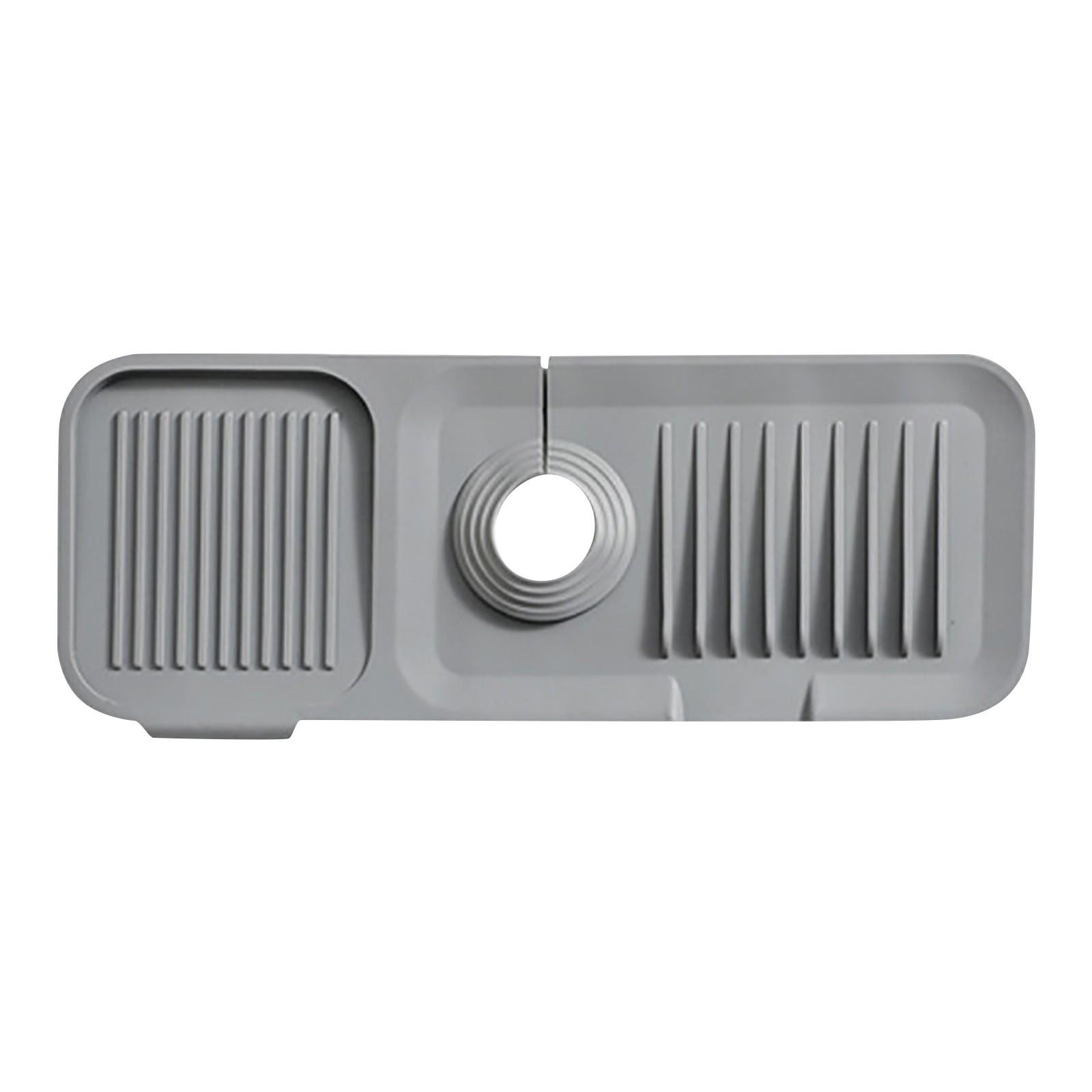 

(Бризанд) Кухонные гаджеты для защиты раковины - защитные приспособления для кухонной раковины, защита от воды за смесителем в качестве держателя губки для мыла для кухни, ванной комнаты One Size темно-серого