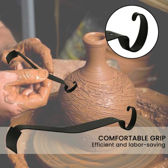 Pottery Trimming Tool High Durability Rust-Resistant Multipurpose DIY Double Ended Ceramic Clay