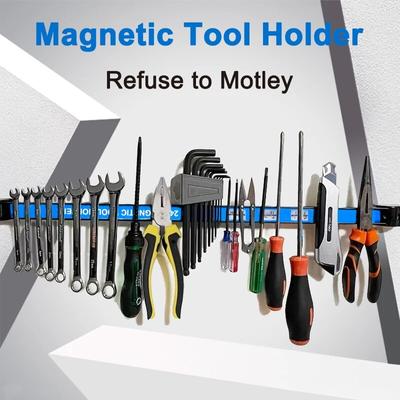 8 Inch Magnetic Tool Bar Storage Rack Magnetic Stickers Hardware Kitchen Utensils Iron Products Racks Electric Tool Accessories