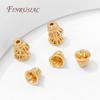 18K Gold Plated Bead Caps For Jewelry,Brass Caps End Caps For Beads,DIY Jewelry Accessories