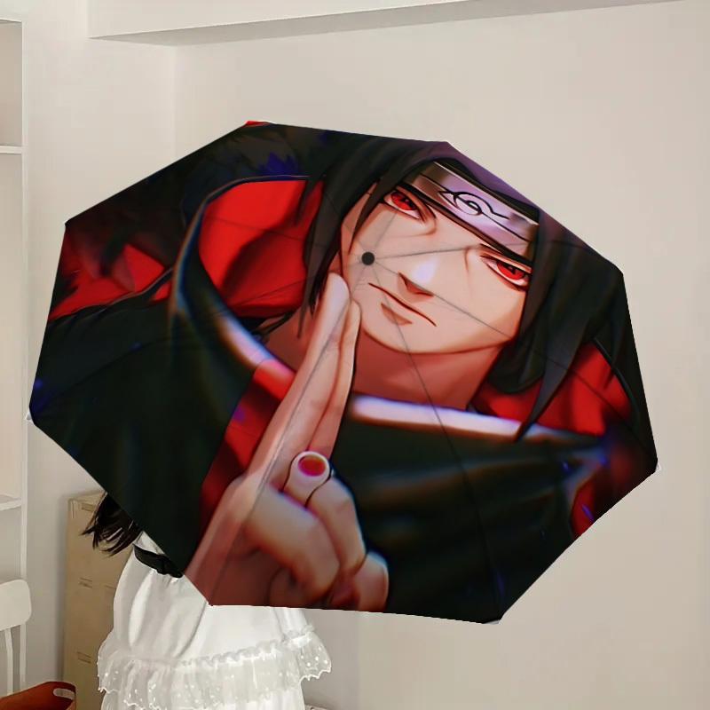 1pc Sharingan, Ninja Automatic Folding Umbrella] Durable Iron Frame & Rod, Portable Folding, Makes a Great Holiday Gift yy251016270