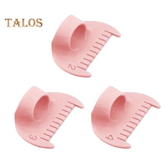 

3 шт. Шаблон для шитья большого пальца, направляющая для ручного шитья, линейка для оверлока с масштабной шкалой, инструмент для квилтинга для ровных стежков, вышивка своими руками, изделия из кожи розовый