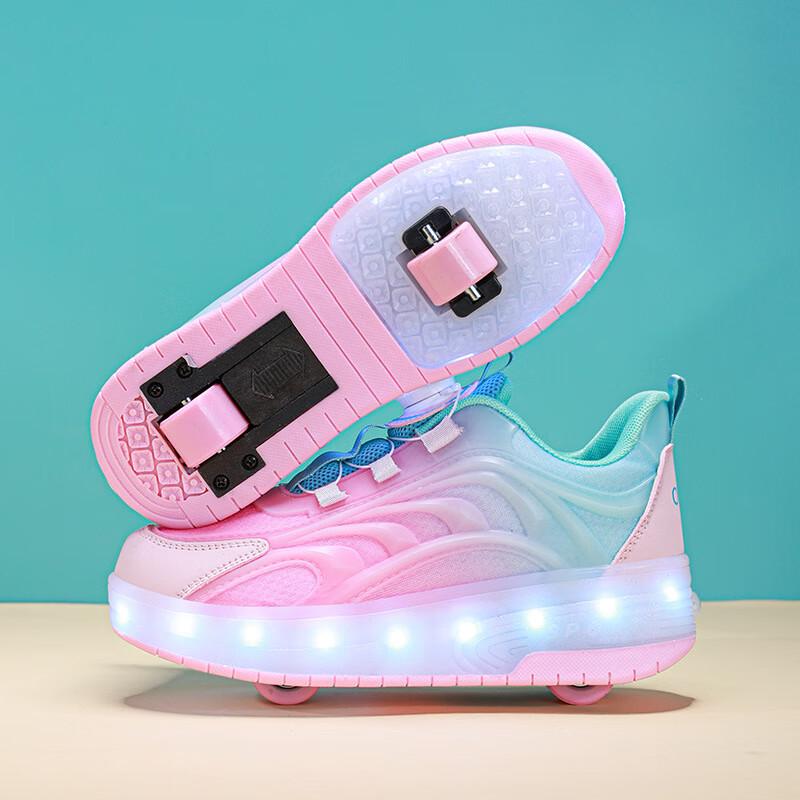 Yimai Luminous Double-Wheel Roller Shoes