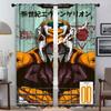 Set Of 2 Elegant Curtains Evvangelionn Partition Halloween Decoration Shades Kitchen Living Room Curtain Light Blocking For Sitting Made Polyester