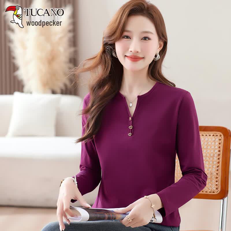 TUCANO Women s Pure Cotton Long-Sleeve T-Shirt 3XL