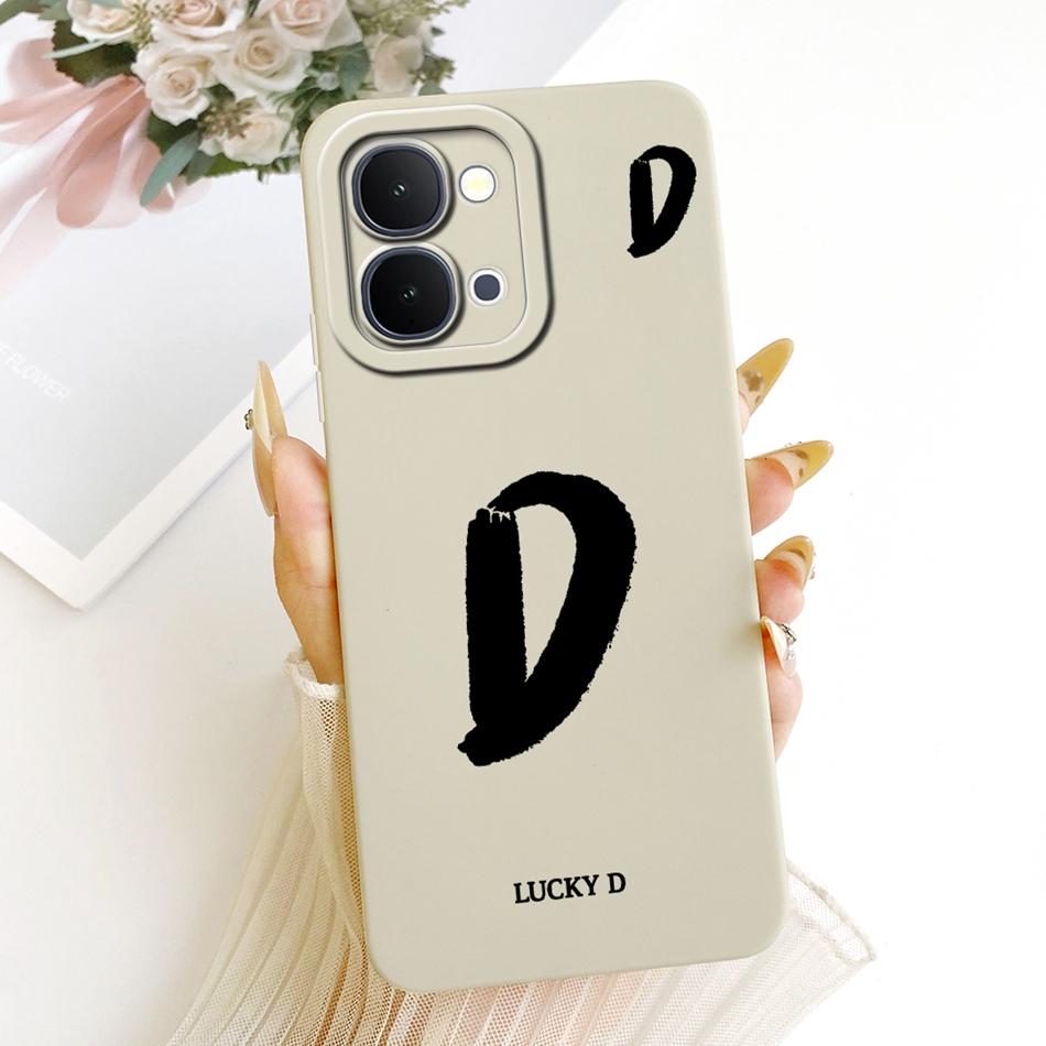 For Vivo Y31d Y51 Pro Y500i Lucky Initial Letter Phone Case For Vivo Y31D Y51Pro Y500i Soft Silicone Shockproof Cases Bumpers