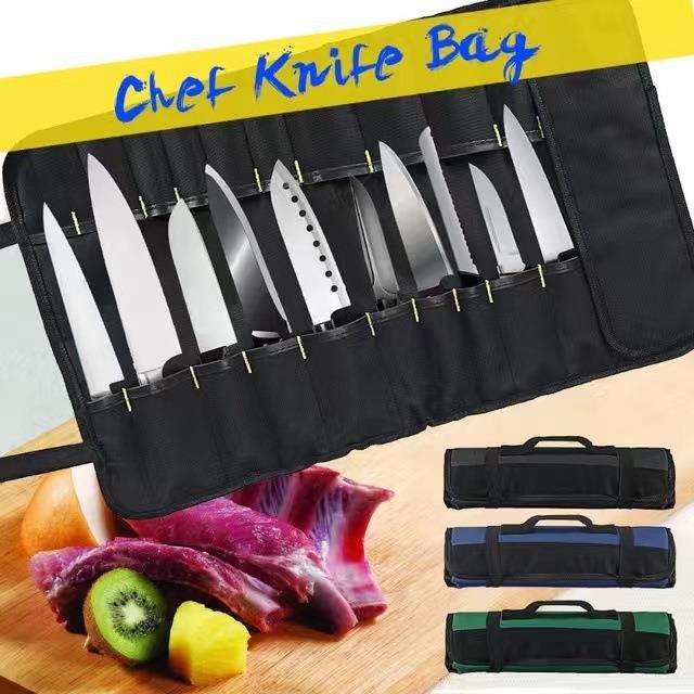 Borsa portaoggetti da chef Borsa porta attrezzi Borsa porta coltelli da chef Borsa portaoggetti portatile nera