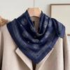 71 meters white chain cotton and linen small square scarf silk scarf women's spring and autumn winter scarf scarf high-end scarf