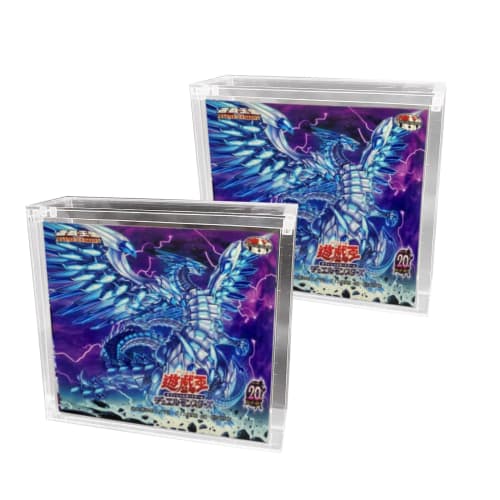 [2-Pack] Box Loader, Acrylic, UV Protection, Magnetic Loader, UV Protection, Display Case, Ideal for Display and Storage, Compatible with Yu-Gi-Oh! Fi