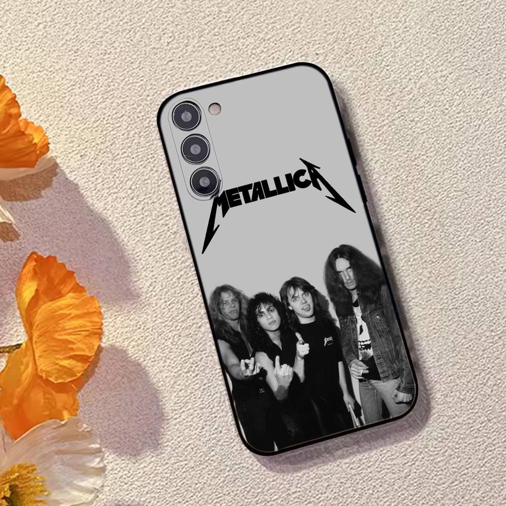 M-METALLICA Rock band Phone Case Black Silicone Soft For Samsung Galaxy A73,A72,A71,A70,A53,A52,A51