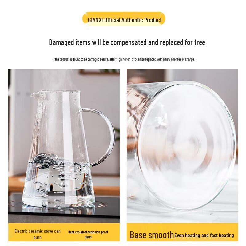 Tianxi 1.8L High Borosilicate Glass Water Pitcher