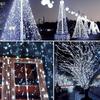 12M LED Solar 100 LED Christmas Lights Outdoor Waterproof For Party Fairy Garden Xmas Tree Decoration Solar Lights