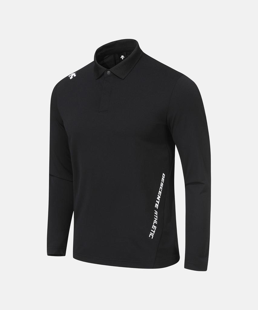 DESCENTE Training Turflite Long Sleeve Polo Shirt Black (Sq311Tpl71)