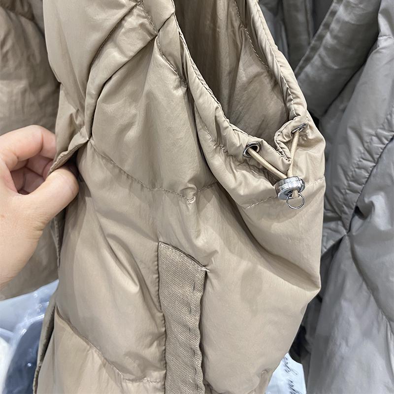 Women's Hand-Stitched Thickened V-Neck Down Vest - European Style Winter Jacket 2024