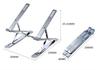 Laptop tablet adjustable made of aluminum storage bag 1pcs stand, stand, stand, foldable, angle, alloy, silver, included,