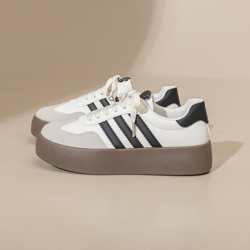 

Couple little white shoes women s platform new versatile casual board shoes muffin lace-up single shoes 8860 35 [female code]