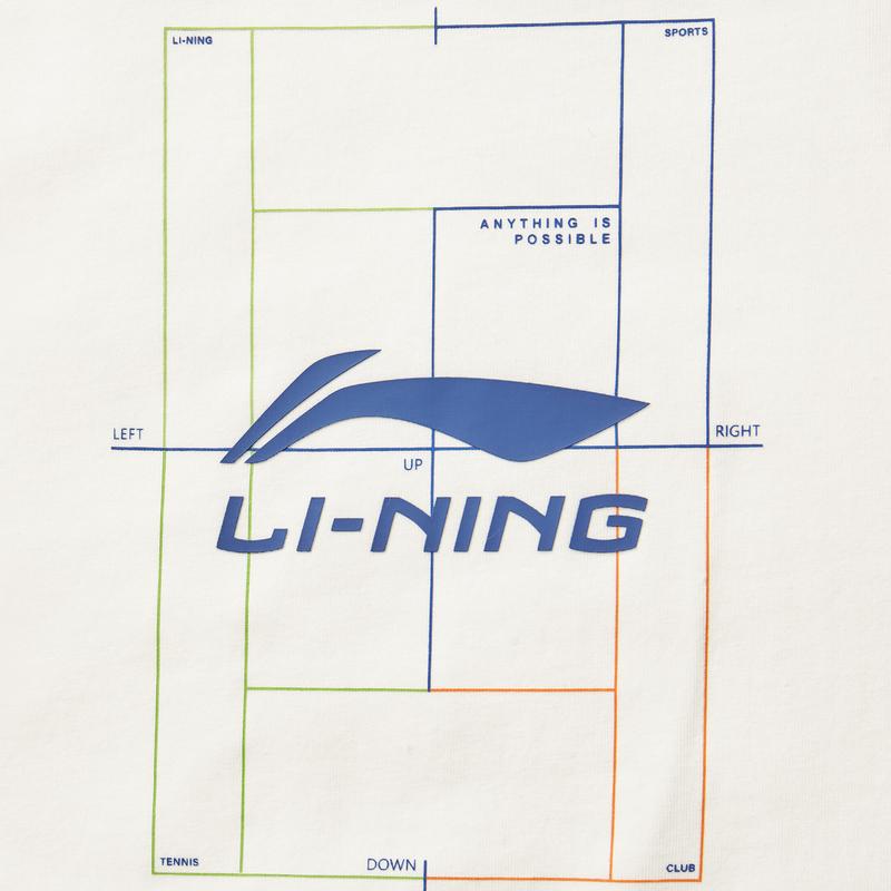 Li-Ning Fashionable Comfortable Sports T-Shirt Men tops Off-White AHSV341-3
