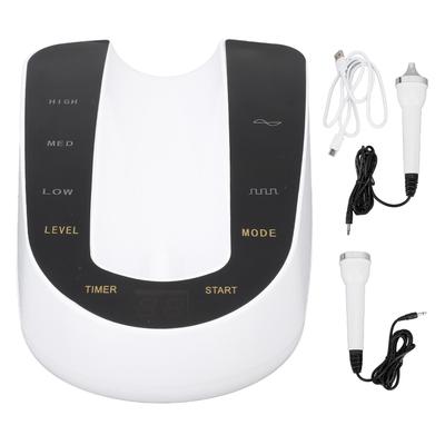 2 In 1 Ultrasound Beauty Apparatus USB Rechargeable 3 Levels Promotes Circulation Vibration Facial