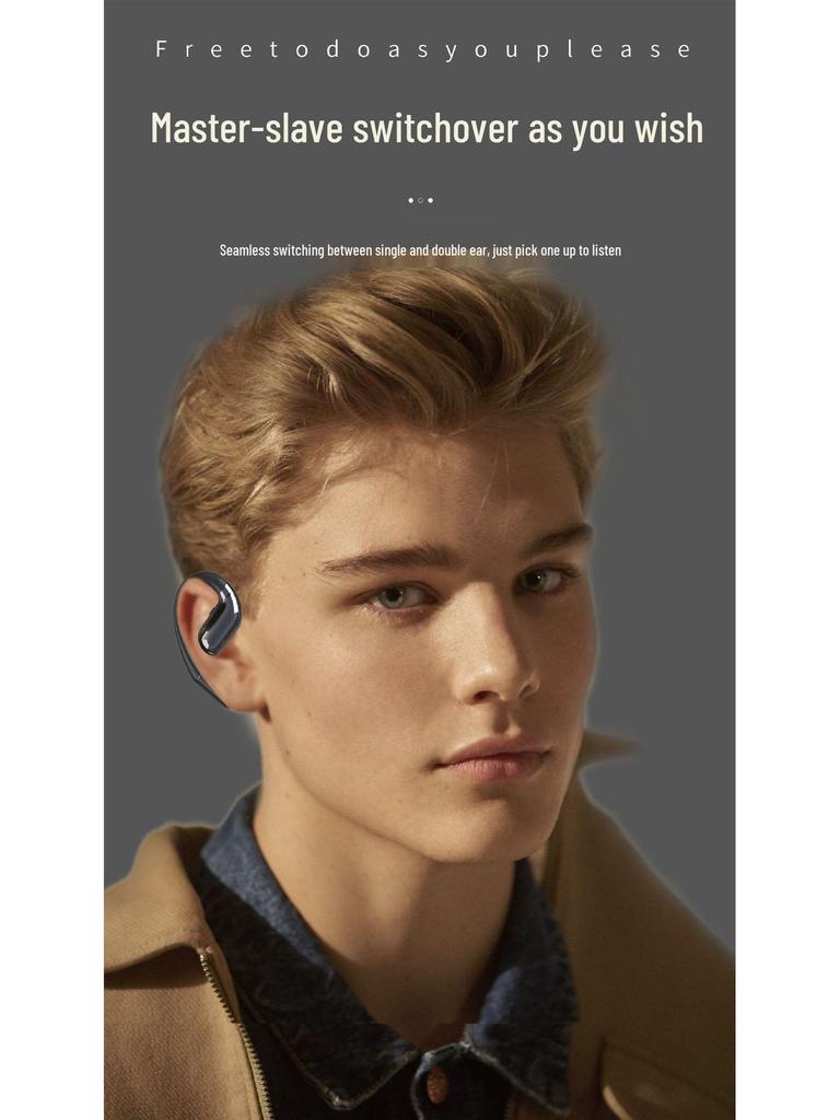 OWS Open-Ear Wireless Sports Bluetooth Earphones, Air Conduction, Ear-Hook, Waterproof