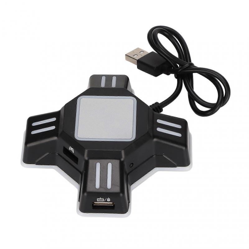 KX Keyboard Mouse Converter USB Mouse Keyboard Adapter for PS4 for Switch for PS3 for Xbox One Black