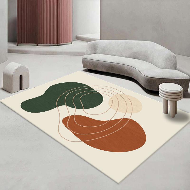 Teppich im japanischen Stil für das Wohnzimmer Nordisch Leichter Luxus Wohnzimmer Sofa Couchtisch Teppich Minimalistische Schlafzimmerbodenmatte