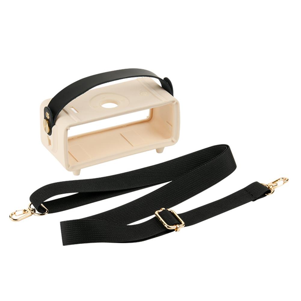 Silicone Cover Case with Handle Strap and Shoulder Strap Speaker Cover Shockproof Anti-Scratch for Marshall Emberton II Speaker