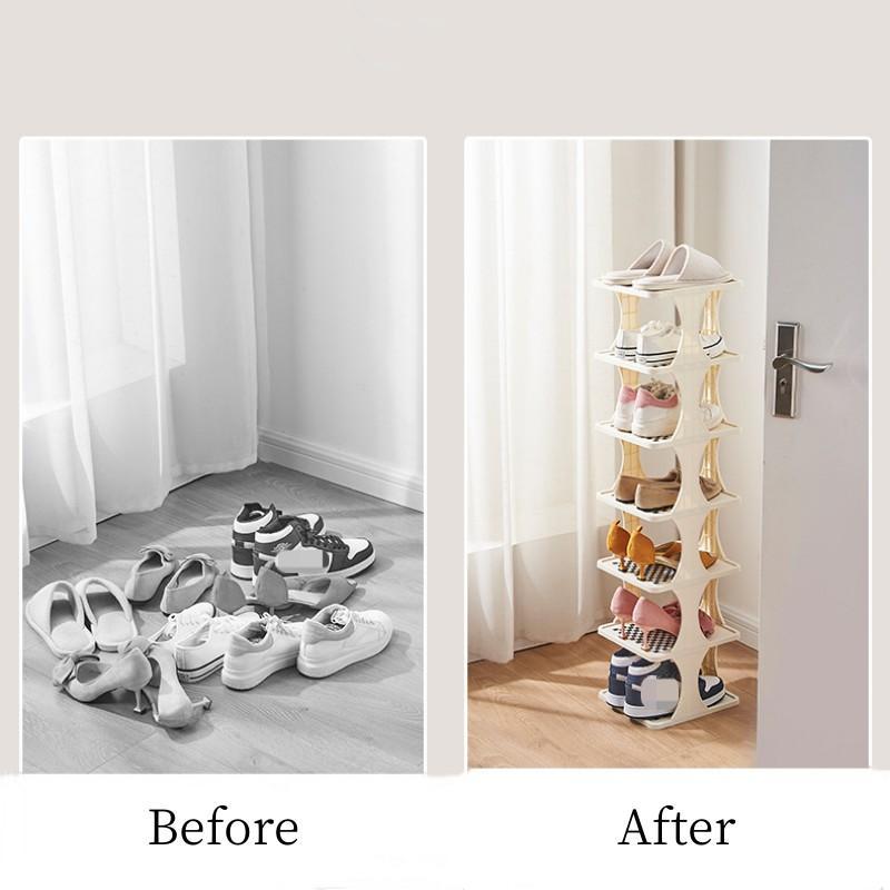 Schuhregale, Organizer, DIY, Schlafsaal, Schuhschränke, Organizer, Hauseingänge, platzsparend, 2–9 Schichten, Schuhregale, Regal für Ecke