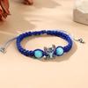 Entzückendes Stitch Cartoon Gewebtes Armband Figurenmuster Armband Geschenk Verstellbare Schnalle Armbänder für Kinder Mädchen Geburtsdatum Geschenk
