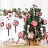 Xmas Tree Candy Decor PVC Material Classical Hanging Candy Ornaments for Holiday Party 5 Candies