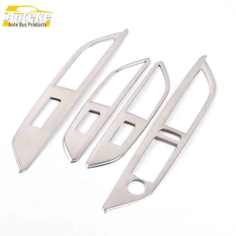 Peugeot 5008 Stainless Steel Window Switch Decorative Frame Sticker
