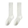 1 Pair Women Winter Socks Thickened Plush Knee Length Long-tube High Elasticity Wrapping Anti-slip Floor Socks Comfort Warmth Sleeping Stockings