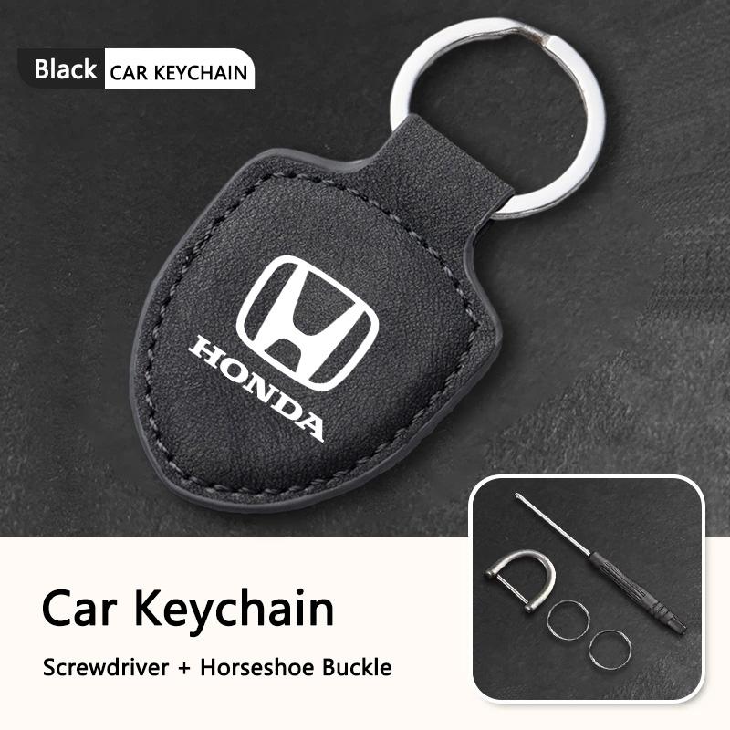 Car Keychain Holder KeyRing Protection Decoration For Honda Civic FIT Accord Prelude CRV 5th City CRZ CRX Jazz HRV Pilot Odyssey XD9