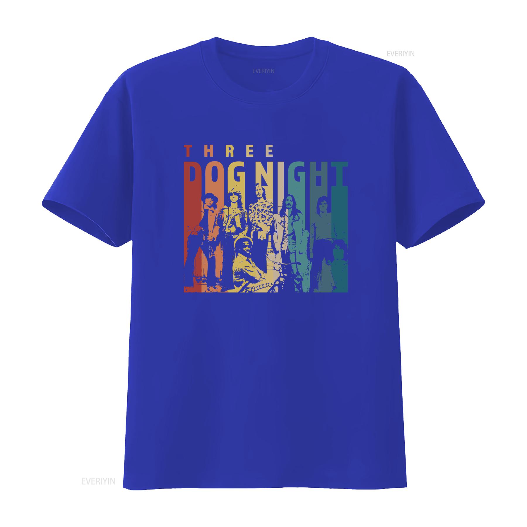 

Three Dog Night T Shirt For All Size SO cute vintage Washed Breathable Top For Everyday Wear fashion streetwear Slightly homme S