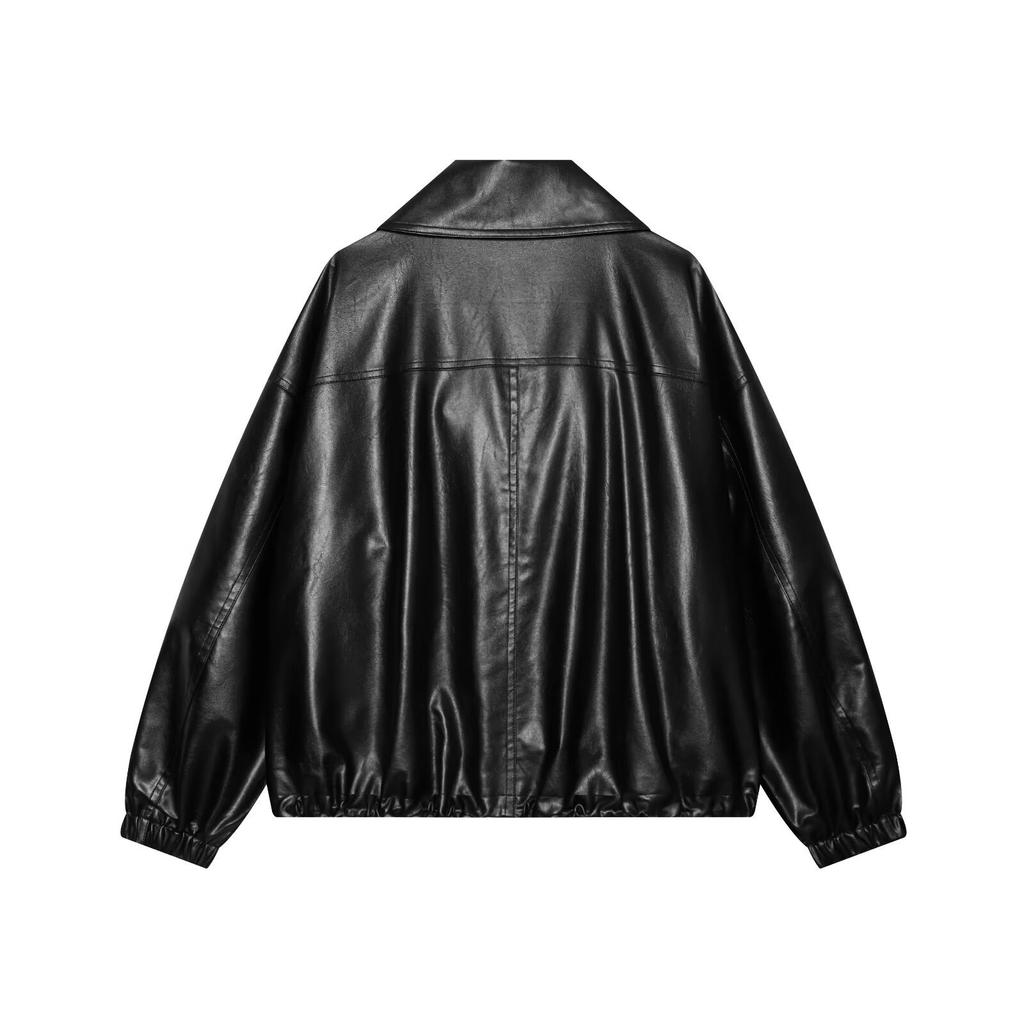 European and American style, new women's clothing, fashionable functional leather bomber jacket 04751351800