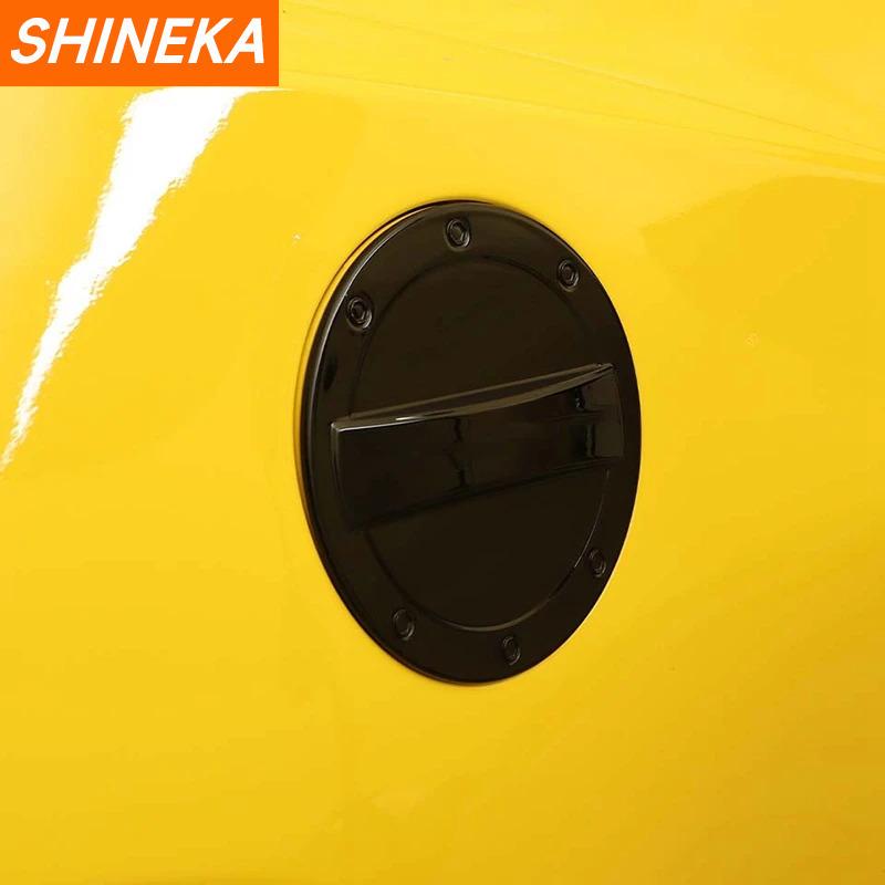 SHINEKA Car Exterior Gas Oil Fuel Tank Cap Decoration Cover Trim for Chevrolet Camaro 2017 2018 2019 2020 2021 2022 Accessories