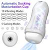 Automatic Male Masturbation Cup Sucking Vibration Penis Oral Machine Suction Blowjob Masturbator Real Vagina Vacuum Sex Toys