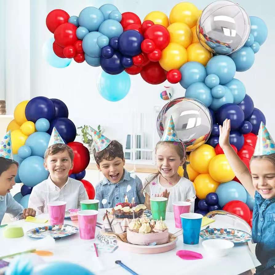 Happy Birthday Balloon Set Circus Themed Birthday Party Venue Arrangement