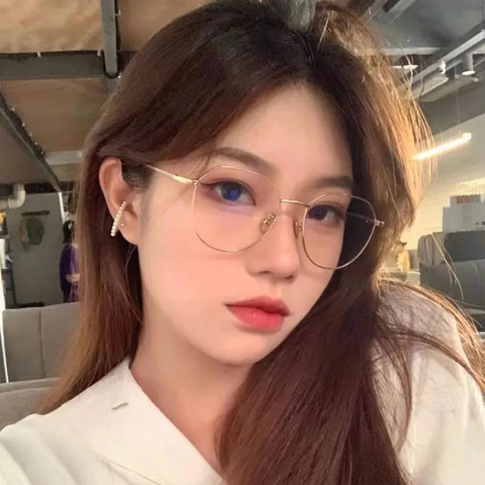 2PCS +100~ +400  Reading Glasses Presbyopia Glasses  Anti Blue Light Hyperopia Glasses Round Plain Color Frame Glasses