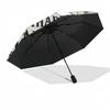 Halloween Spooky Gnomes&Pumpkins DecorUmbrella with Cute Design,Portable 3-Fold Compact Umbrella for Men&Women,Valentine's Day Mother's Day