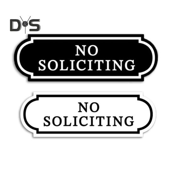 10 szt. Małe tabliczki zakazujące akwizycji Samoprzylepne naklejki Wodoodporne PVC Odporne na blaknięcie Naklejki zakazujące akwizycji