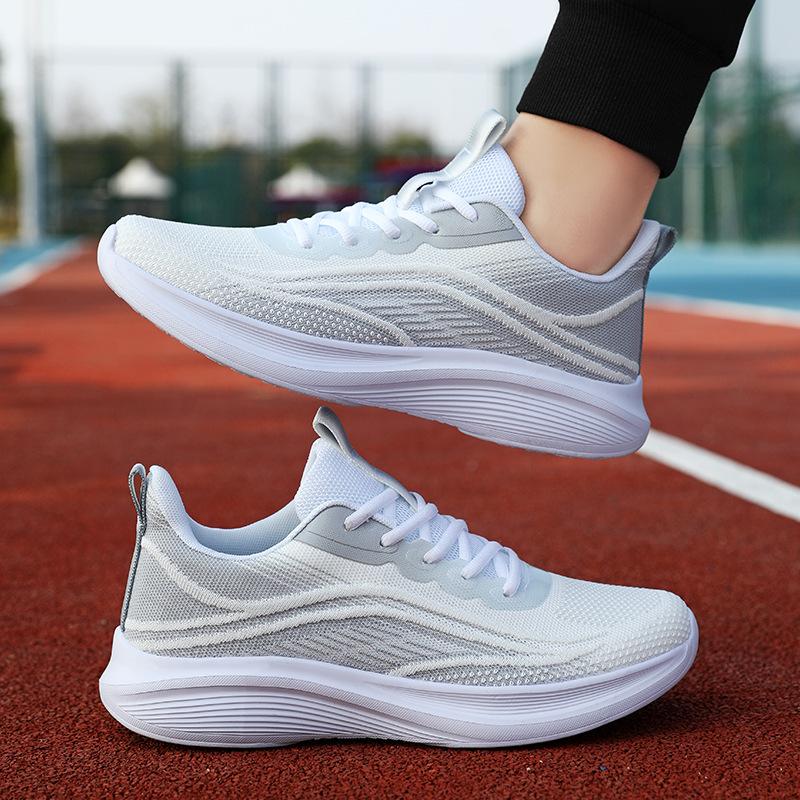 Student Men's Raw White Sneakers Male Female Teen Running Shoes Girls White Shoes