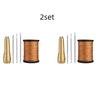 Kit de Couture Cuir DIY Alêne à Coudre Cuir Aiguille avec Manche en Cuivre Set Outil de Réparation Cuir Toile Tente Chaussures avec Fil de Nylon
