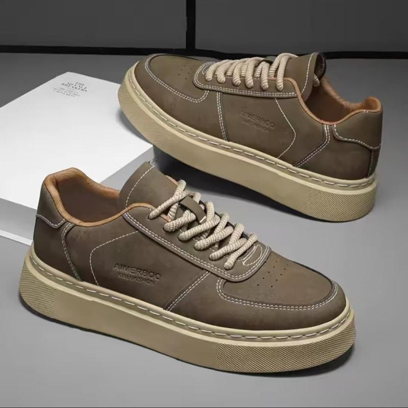 Fashion Shoes Men 2025New Spring Thick Soled Casual Shoes Fashion Versatile Male Sneakers Retro Work Boards Shoes Plus Zapatos De Hombre