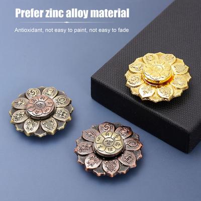 Yousheng 1/2Pcs Meditation Buddha Lotus Fidget Spinner Toy Stress Anxiety Relief Teens Adults Fingertip Gyroscope Portable Travel Sensory Spinning Toy