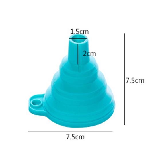 Portable Retractable Silicone Hopper Funnel Home Kitchen Liquid Dispensing Tool
